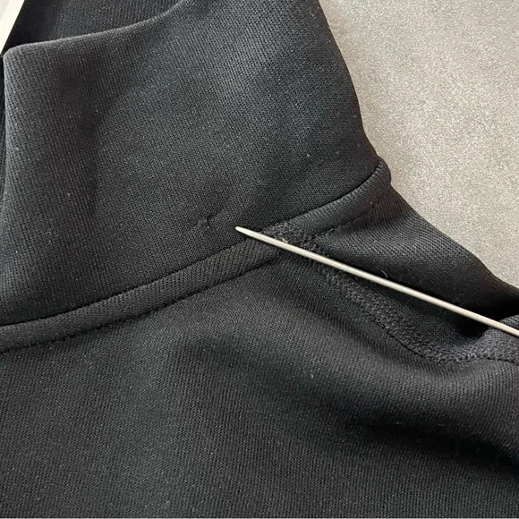 NWT DKNY Sport Pullover 1/2 Zip Up Color Block Sweatshirt Blue Black Size XXL - Picture 7 of 10